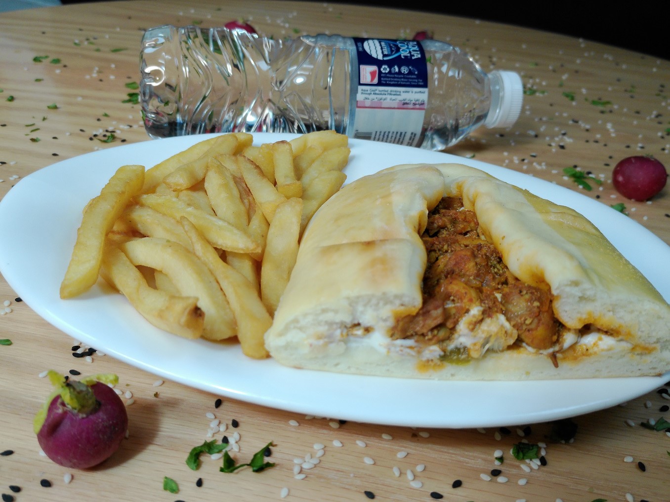 CHICKEN LABNA +FRIES+WATER (MAX 30 MINS)