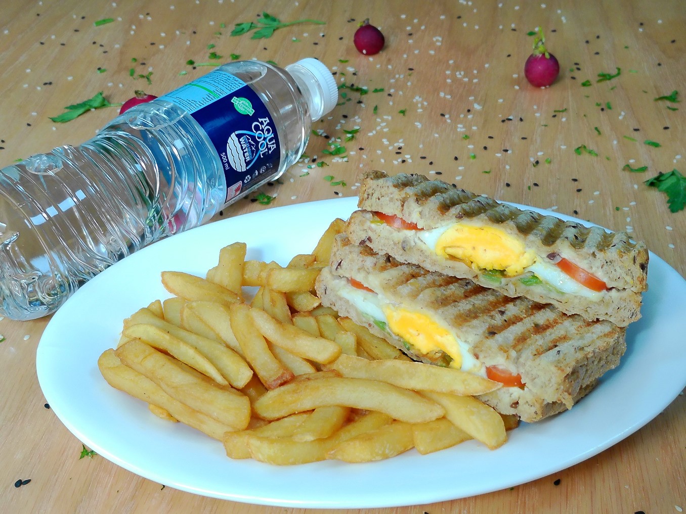 HAMOUS EGG AVOCADO+FRIES+WATER 