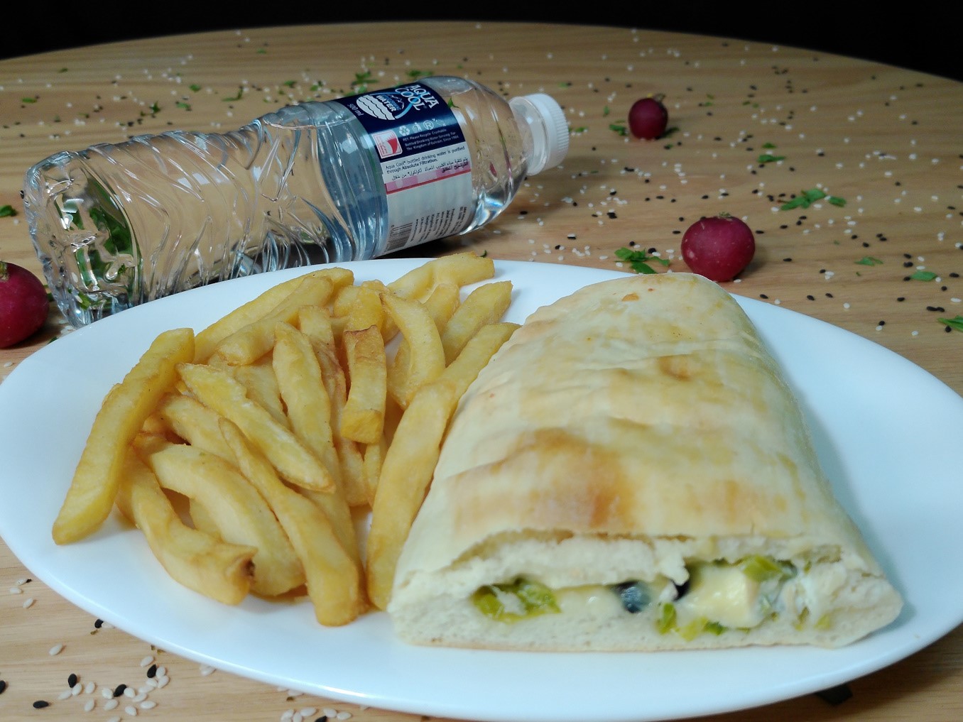 RABIA PASTRY+FRIES+WATER (MAX 20 MINS)