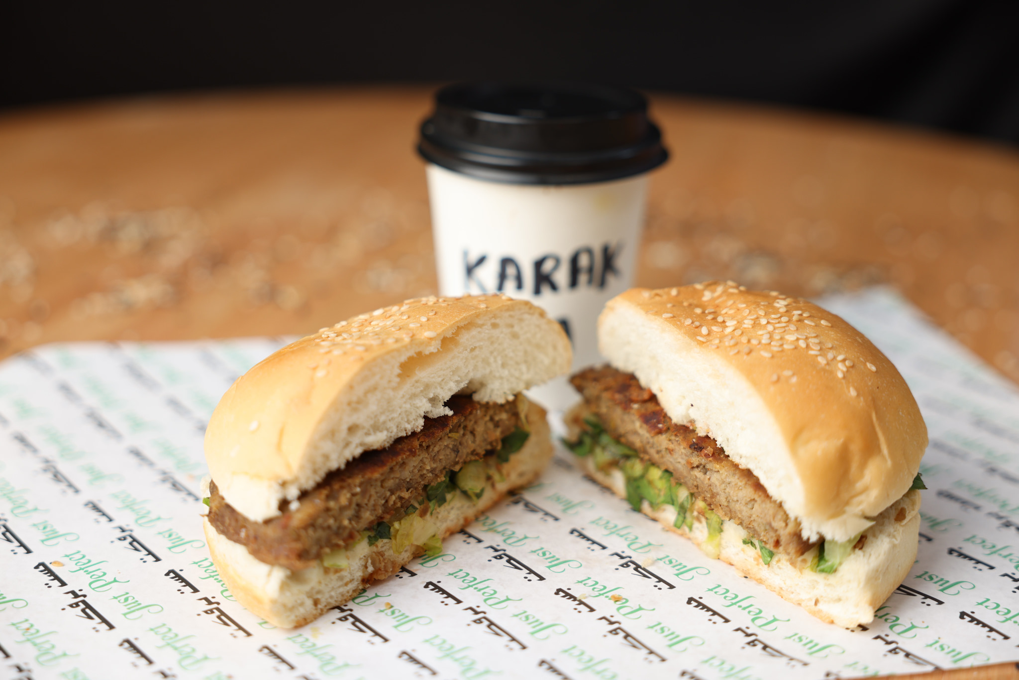 CHICKEN BURGER+KARAK
