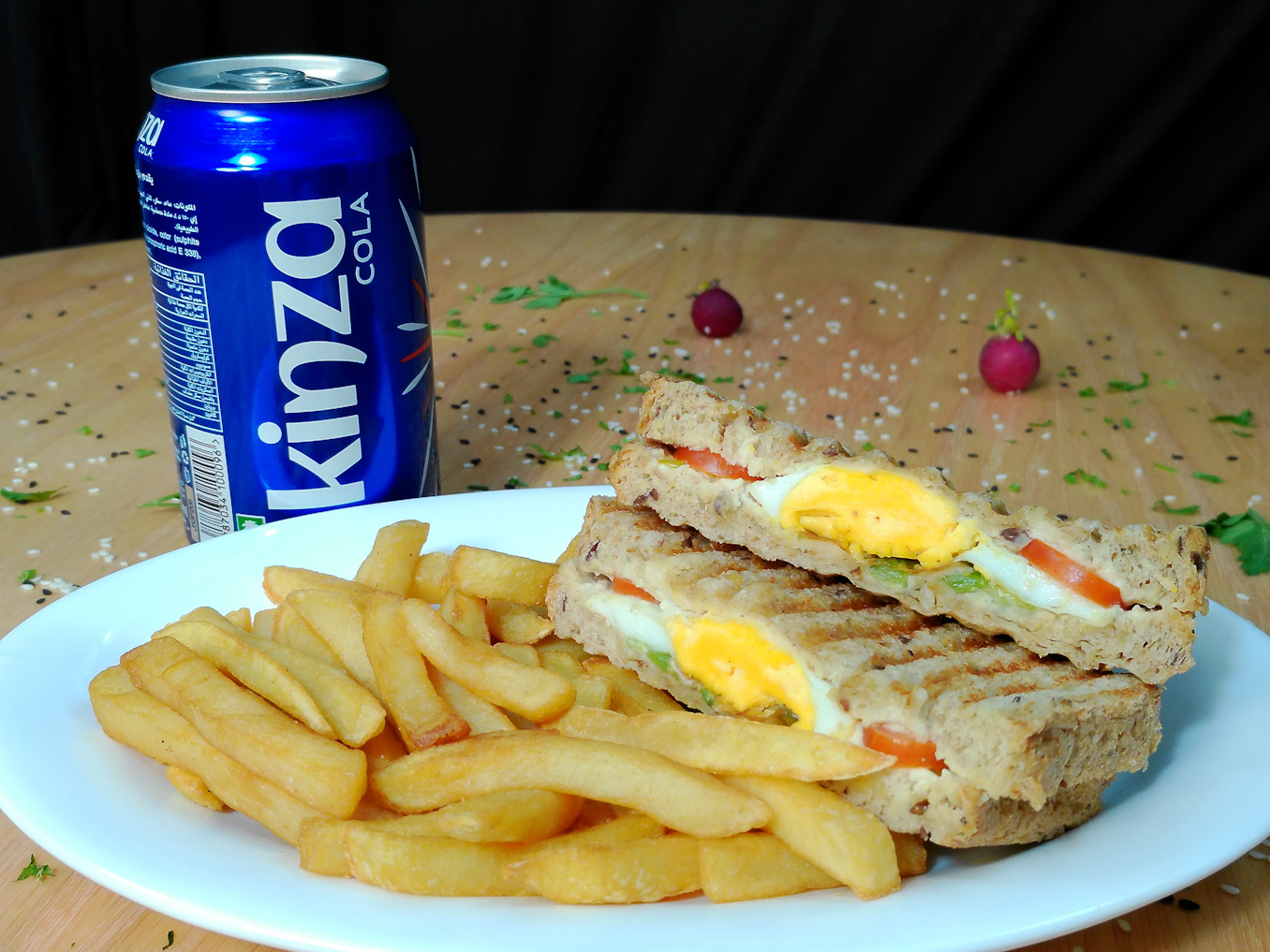 HAMOS EGG AVOCADO+FRIES+KINZA