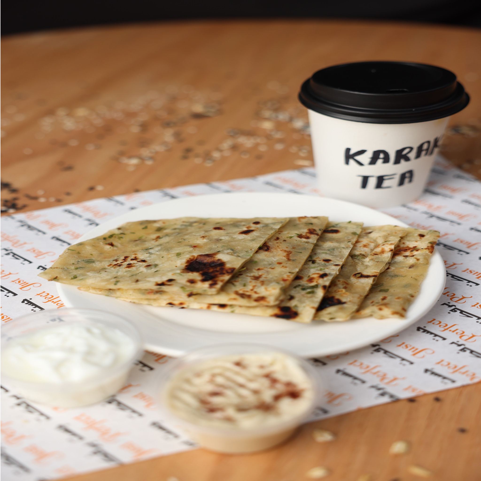 ALOO PARATA BREAD+KARAK (MAX 20 MINS)