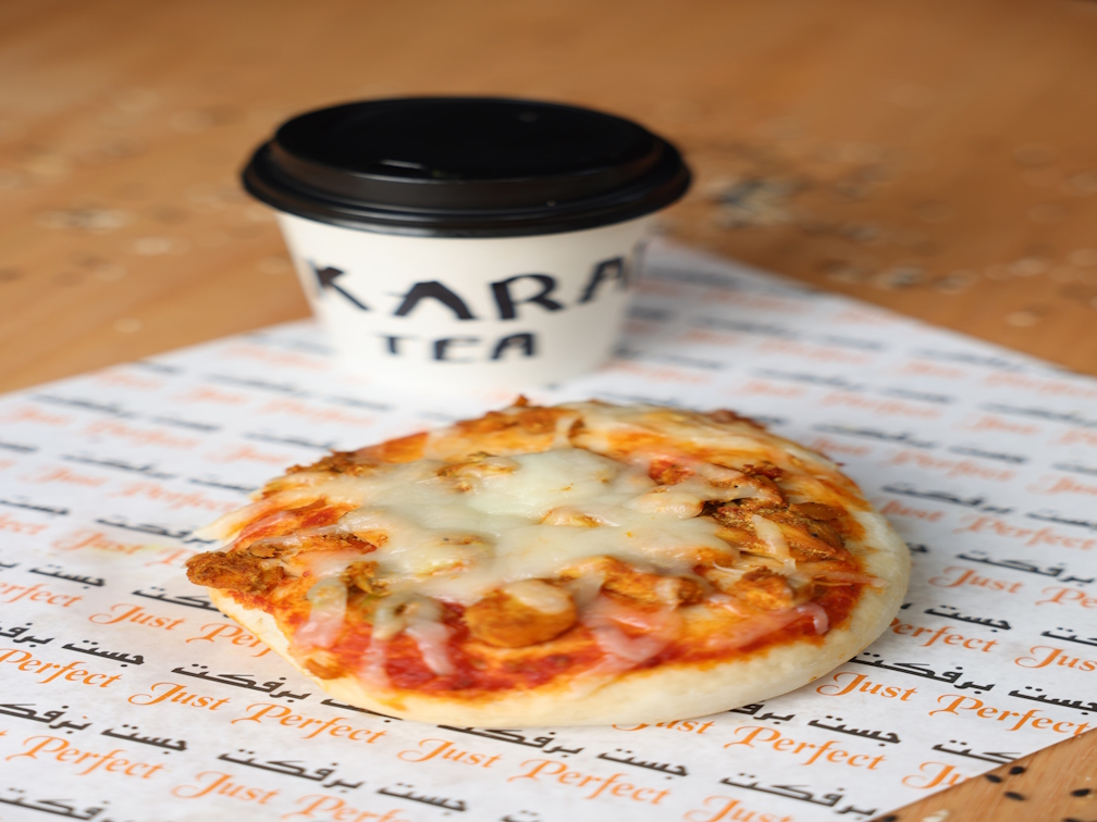CHICKEN PIZZA+KARAK (MAX 20 MINS)