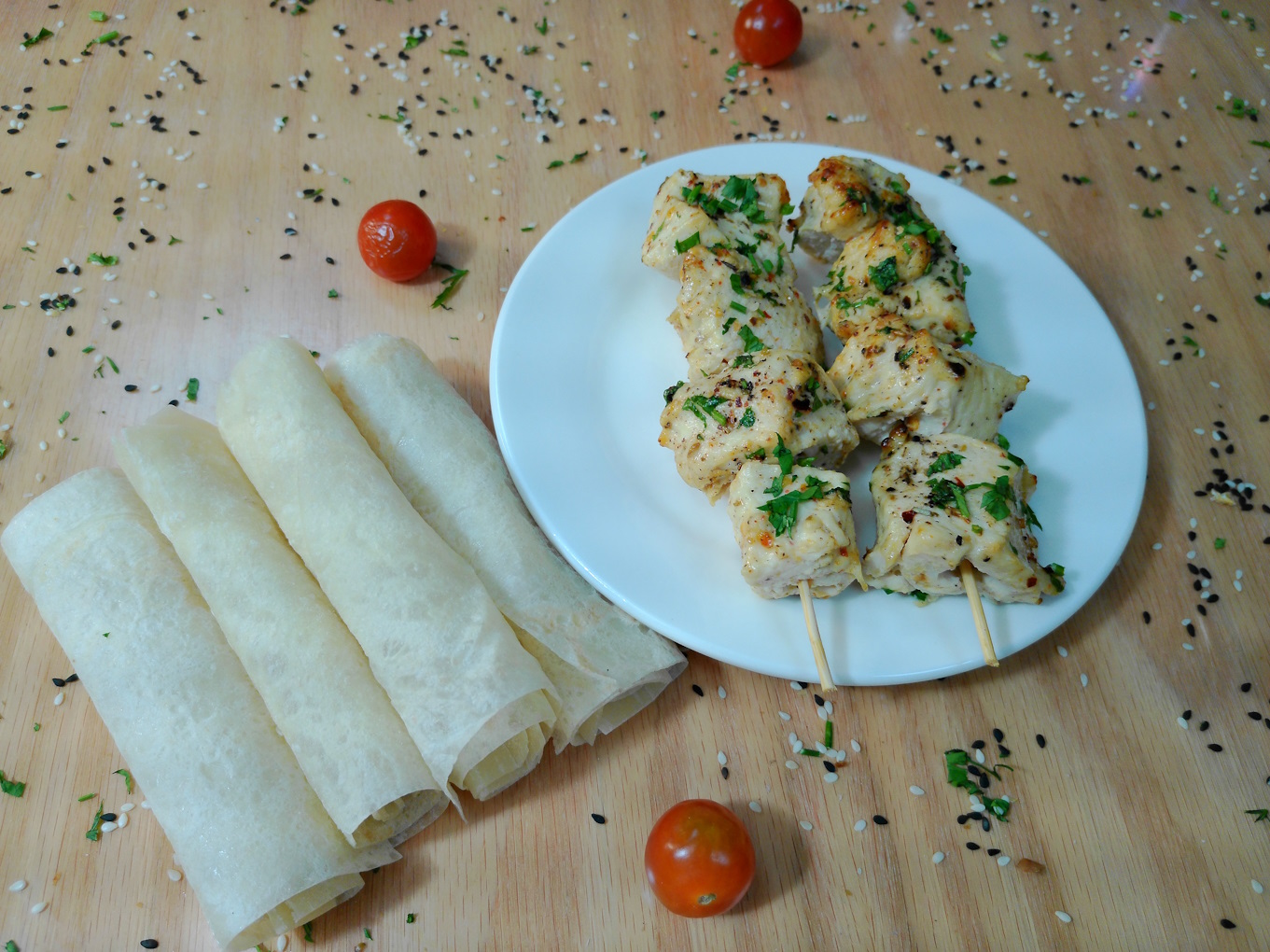 CREAMY CHICKEN KABAB STICKS  (MAX 20 MINS)