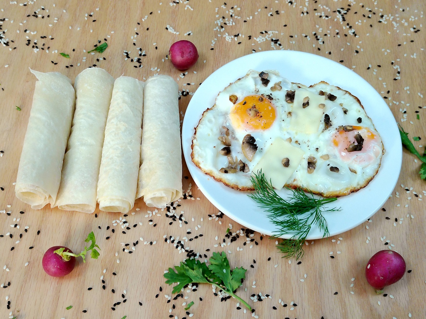 SUNNY SIDE UP MUSHROOM CHEESE