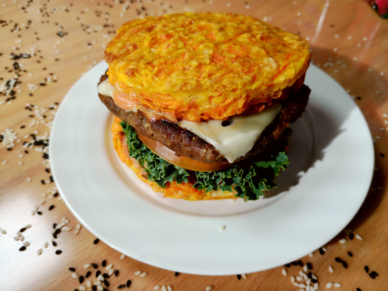 CARROT BEEF BURGER (MAX 30 MINS)
