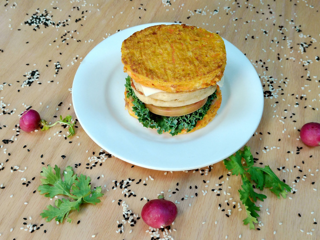 CARROT CHICKEN BURGER (MAX 30 MINS)